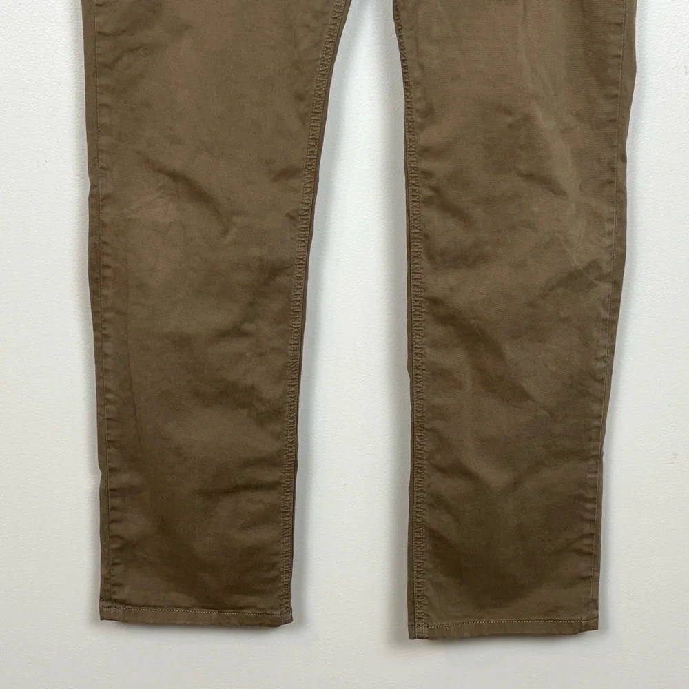 Paige Jeans Mens 34 Brown Normandie Straight Leg Made In USA 5 Pocket Denim